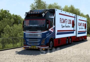 Volvo FH16 Flowerline version 6.0 for Euro Truck Simulator 2 (v1.55.x)