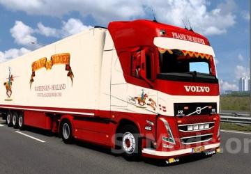 Volvo FH5 & Trailer «Frank de Ridder» version 6.0 for Euro Truck Simulator 2 (v1.54.x)
