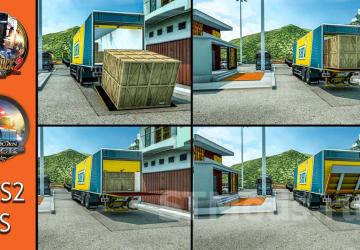 Volvo FM Delivery Truck With Load Animation v1.3 for Euro Truck Simulator 2 (v1.47.x)
