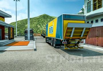 Volvo FM Delivery Truck With Load Animation v1.3 for Euro Truck Simulator 2 (v1.47.x)