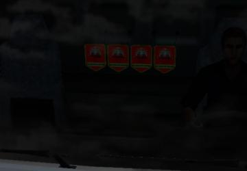 Lezgistan Flag Pennant version 1.0 for Euro Truck Simulator 2 (v1.21.x, - 1.38.x)
