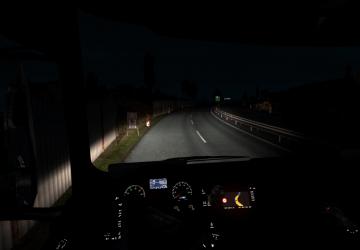Warm White Headlights version 1.0 for Euro Truck Simulator 2 (v1.32.x, - 1.38.x)