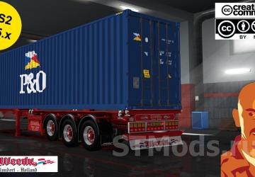Weeda D-TEC container Trailer version 1.4 for Euro Truck Simulator 2 (v1.49.x)