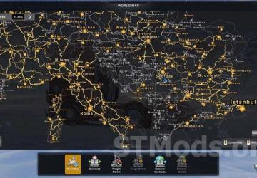 Map West Balkans DLC Merge Quality Editon version 1.2 for Euro Truck Simulator 2 (v1.49.x)
