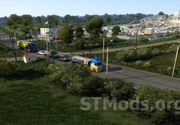 Map Ukraine Expansion version 0.8 for Euro Truck Simulator 2 (v1.44.x)