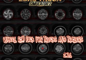 Wheel Rim Pack for trucks and Trailers version 1.4 for Euro Truck Simulator 2 (v1.44.x, 1.45.x)