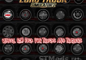 Wheel Rim Pack for trucks and Trailers version 1.5 for Euro Truck Simulator 2 (v1.48.x)