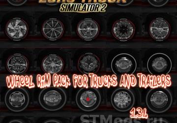 Wheel Rim Pack for trucks and Trailers version 1.5 for Euro Truck Simulator 2 (v1.48.x)