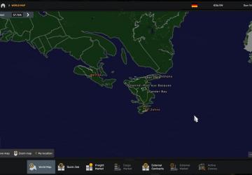 World Map Background version 2.0 for Euro Truck Simulator 2 (v1.54.x)