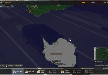 World Map Background version 2.0 for Euro Truck Simulator 2 (v1.54.x)