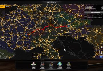 World Map HD version 1.40 for Euro Truck Simulator 2 (v1.40.x)