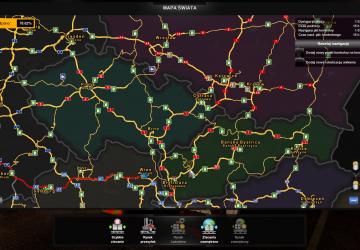 World Map HD version 1.40 for Euro Truck Simulator 2 (v1.40.x)