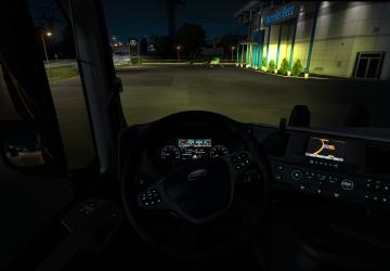 Xenon Blue the distant lights and Yellow dipped headlights v1.0 for Euro Truck Simulator 2 (v1.36.x, 1.37.x)