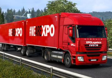 XPO Logistics Paintjob Pack version 1.3 for Euro Truck Simulator 2 (v1.35.x, - 1.41.x)