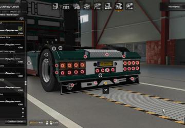 Dutch Style Rear Bumper for DAF version 1.0 for Euro Truck Simulator 2 (v1.43.x, 1.44.x)