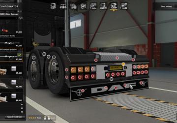Dutch Style Rear Bumper for DAF version 1.0 for Euro Truck Simulator 2 (v1.43.x, 1.44.x)