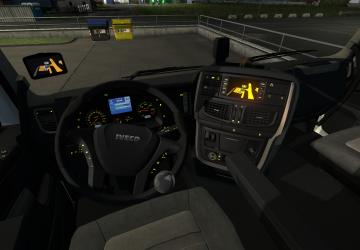 Yellow lighting for Iveco Hi-Way version 1.0 for Euro Truck Simulator 2 (v1.33.x, 1.34.x)