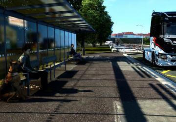 Living cities version 2.2 for Euro Truck Simulator 2 (v1.45x)