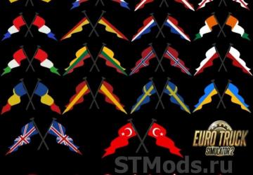 Illuminated Badges for All Truck Interiors v7.0 for Euro Truck Simulator 2 (v1.48.x)