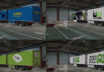 Zoo Trailers Modpack version 1.0 for Euro Truck Simulator 2 (v1.37.x)