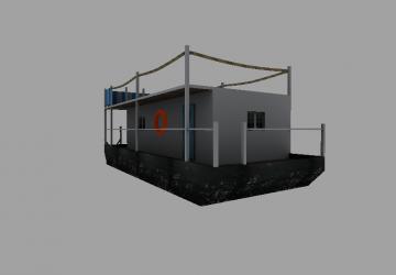 Objects: Sailboat and Floating House version 1.0 for Farming Simulator 2017