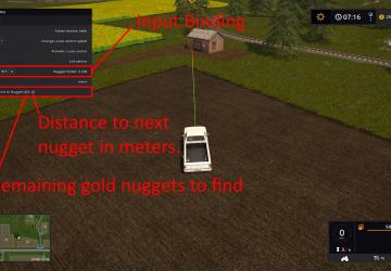 Gold Nugget Finder Script version 1.0.0.0 for Farming Simulator 2017 (v1.5.x)