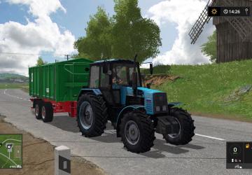Belarus 1221 MTZ Blue version 1.0 for Farming Simulator 2017 (v1.5.3.1)