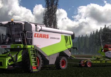 Claas Lexion 530 Pack version 1.0.0.0 for Farming Simulator 2017 (v1.5.x)