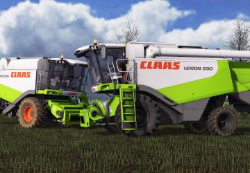 Claas Lexion 530 Pack version 1.0.0.0 for Farming Simulator 2017 (v1.5.x)