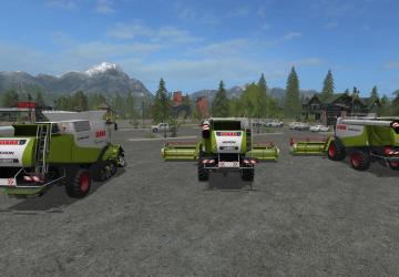 Claas Lexion 600 Pack version 1.0.0.0 for Farming Simulator 2017 (v1.5.x)
