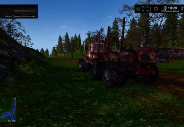 HTZ T-150 Forwarder version V1.0.0.0 for Farming Simulator 2017 (v1.5x)