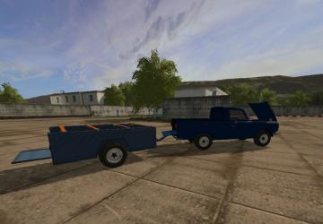 IZh 2715 Pickup + Trailer version 1.0.1 for Farming Simulator 2017 (vFarming simulator 2017)