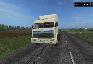 KamAZ 54115 Twins from Truckers TV Series v2.0 for Farming Simulator 2017 (v1.5.3.1)