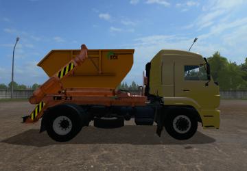 KamAZ-5460 Garbage Truck version 3.1 for Farming Simulator 2017 (v1.5.x)