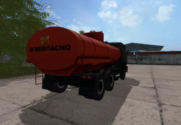 KAMAZ-55102 Fuel truck version 1.0 for Farming Simulator 2017 (v1.5.x)