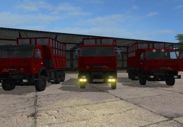 KamAZ-55111 version 1.0.0.2 for Farming Simulator 2017 (v1.5.x)