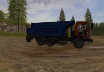 KAMAZ 55111 Sovok 1 and NEFAZ 8529S Trailer v1.2 for Farming Simulator 2017 (v1.5.3.1)