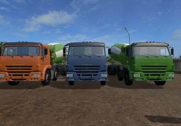 KamAZ-5814W2 Concrete Mixer Truck version 1.0.0.1 for Farming Simulator 2017 (v1.5.x)