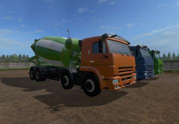 KamAZ-5814W2 Concrete Mixer Truck version 1.0.0.1 for Farming Simulator 2017 (v1.5.x)