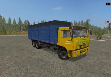 Kamaz 65117V + Nefaz 8332Z3 version 1.0.0.0 for Farming Simulator 2017 (v1.5.3.1)