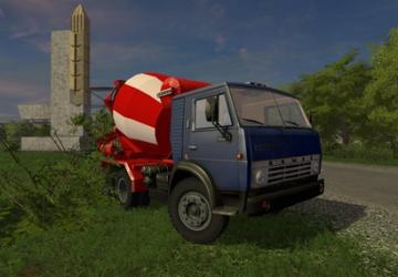 KamAZ Concrete Mixer version 08.10.20 for Farming Simulator 2017 (v1.5x)