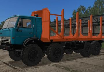KamAZ Timber Truck version 08.10.20 for Farming Simulator 2017 (v1.5x)