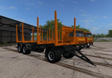 KamAZ Timber Truck version 1.0.0.0 for Farming Simulator 2017 (v1.5.x)