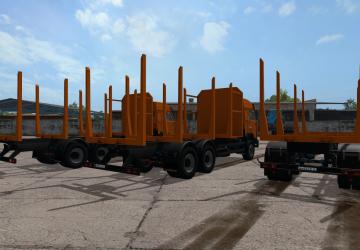 KamAZ Timber Truck version 1.0.0.0 for Farming Simulator 2017 (v1.5.x)