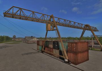 MKKS-32 Gantry Crane version 1.1 for Farming Simulator 2017 (v1.5x)