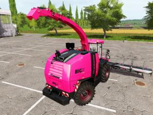 Krone BiG X 1100 pink version 04.12.16 for Farming Simulator 2017 (v1.3)