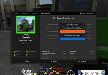 MAN Diesel Power version 1.0.0.0 for Farming Simulator 2017