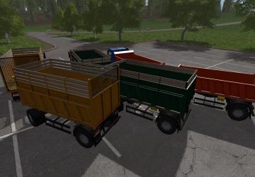 MAZ-5516A2 + MAZ-856101 Trailer version 1.0.0.1 for Farming Simulator 2017 (v1.5.3.1)