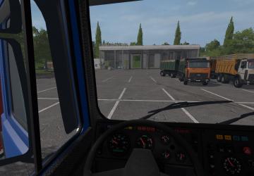 MAZ-5516A2 + MAZ-856101 Trailer version 1.0.0.1 for Farming Simulator 2017 (v1.5.3.1)