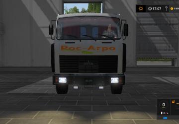 MAZ-5551A2-4327 + MAZ-8571 Trailer version 1.0.0.1 for Farming Simulator 2017 (v1.5.3.1)